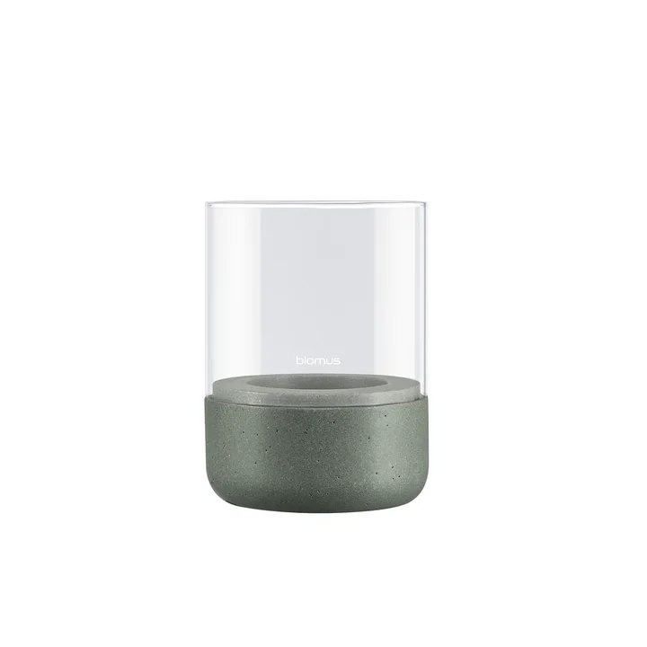 Blomus - Calma Windlicht, Ø 10 cm, klar / agave green