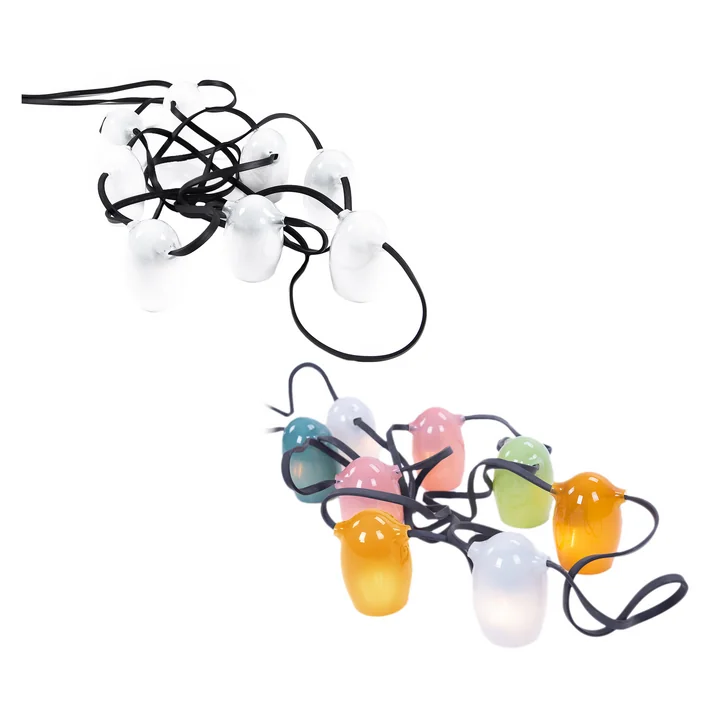 Weltevree - Stringlight Outdoor Leuchtgirlande, mehrfarbig / weiß (2er-Set)