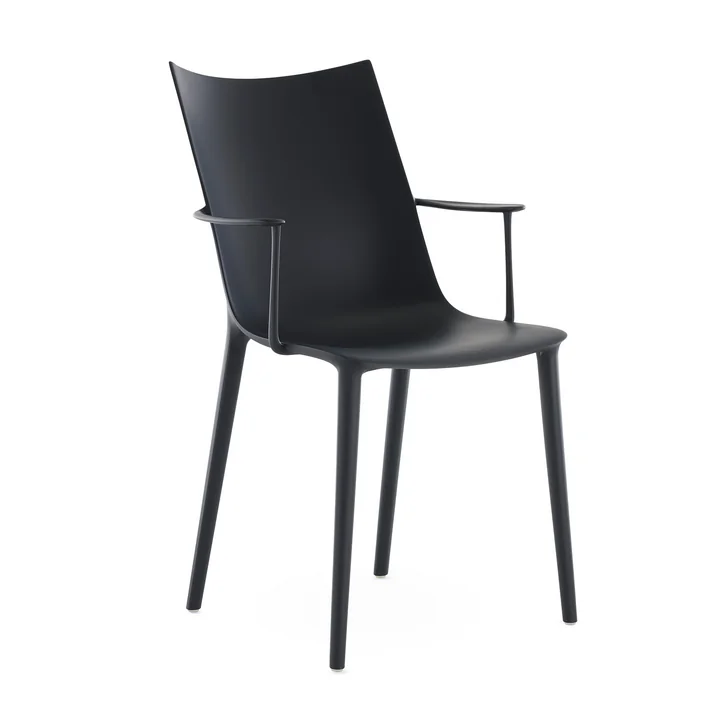 Kartell - H.H.H. Armlehnstuhl, schwarz / matt