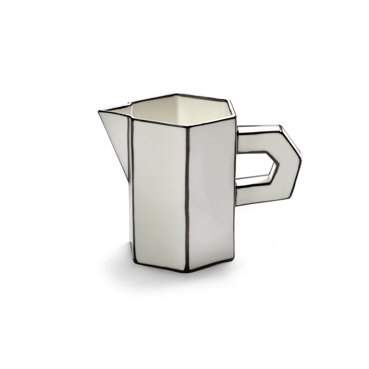 Serax - Carte Blanche Krug, weiß / schwarz