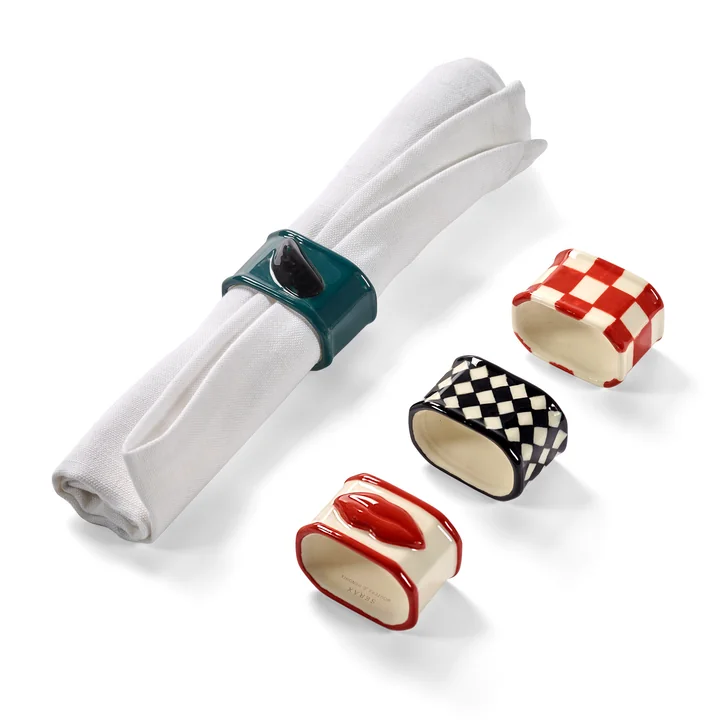 Serax - Serviettenringe, mix (4er Set)