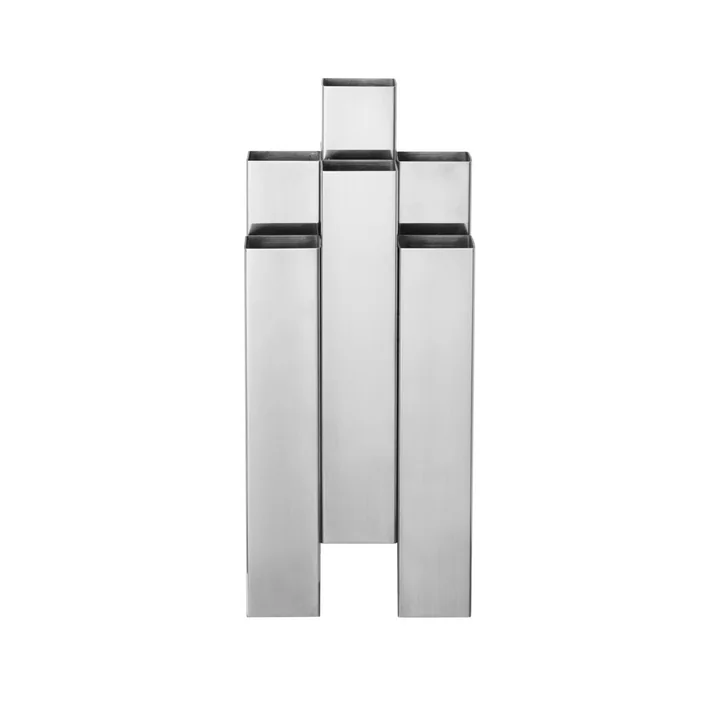 Ferm Living - Tessera 3 x 3 Vase, Edelstahl