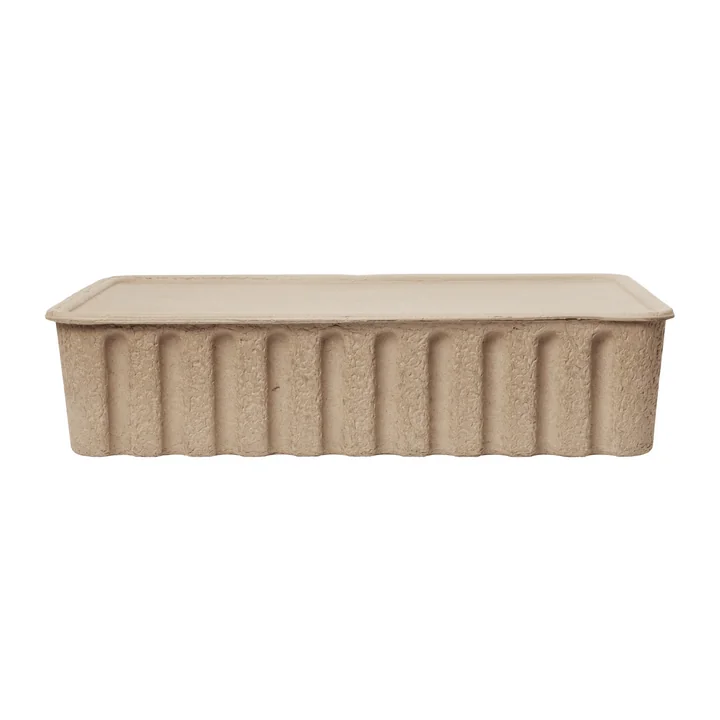 Ferm Living - Paper Pulp Aufbewahrungsbox, XL, braun 