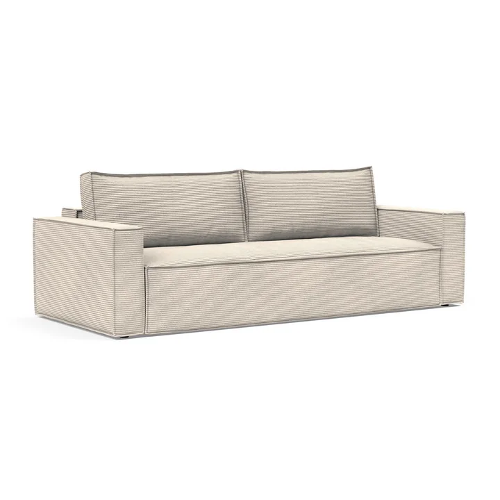 Innovation Living - Newilla Schlafsofa, 246 x 110 cm, elfenbein (595 Corduroy)