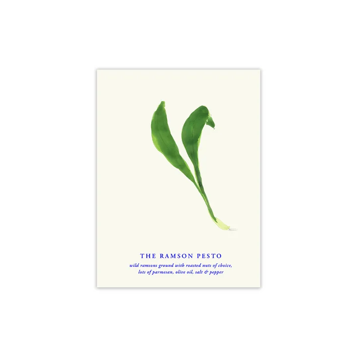 Paper Collective - The Ramson Pesto Poster, 30 x 40 cm