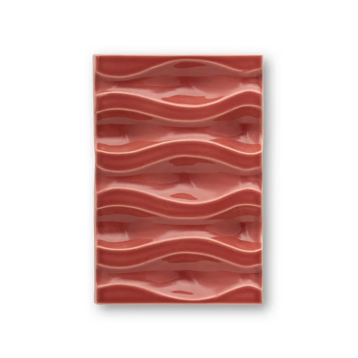 The Poster Club - Echo Relief 02 Wanddekoration, rose red