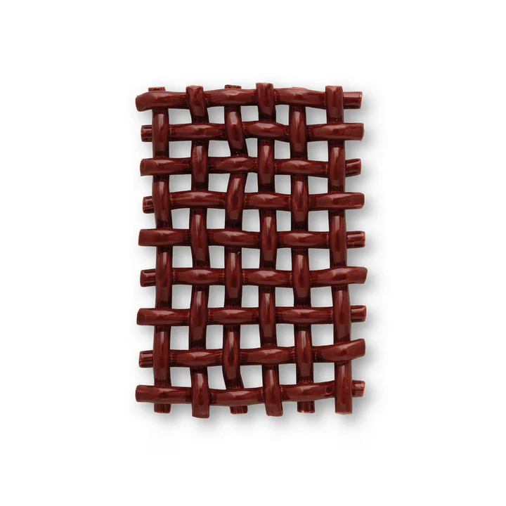 The Poster Club - Interlace 03 Wanddekoration, bordeaux