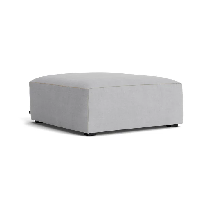 HAY - Mags Soft Ottoman S01 (XS), hellgrau (Linara 443) / Nähte: beige