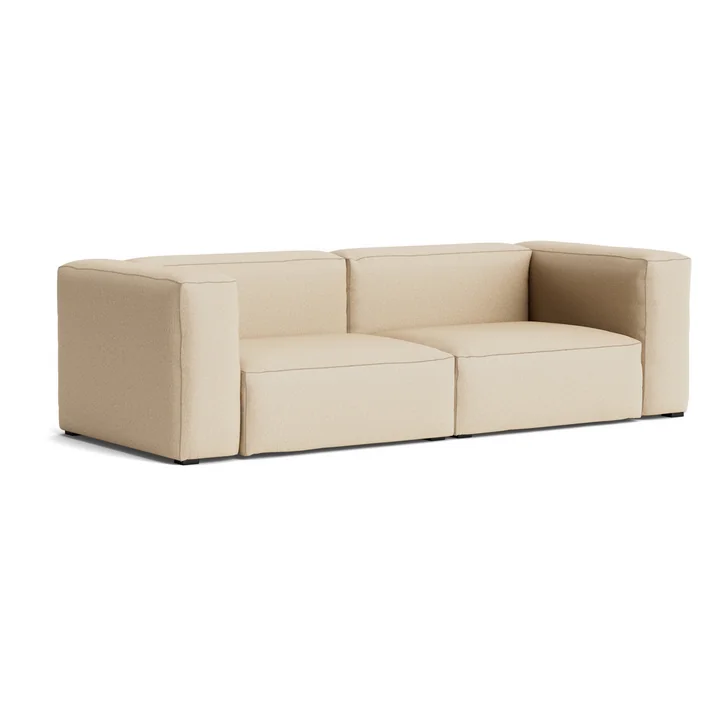 HAY - Mags Soft Sofa 2,5-Sitzer, Kombination 1, beige (Hallingdal 220) / Nähte: beige