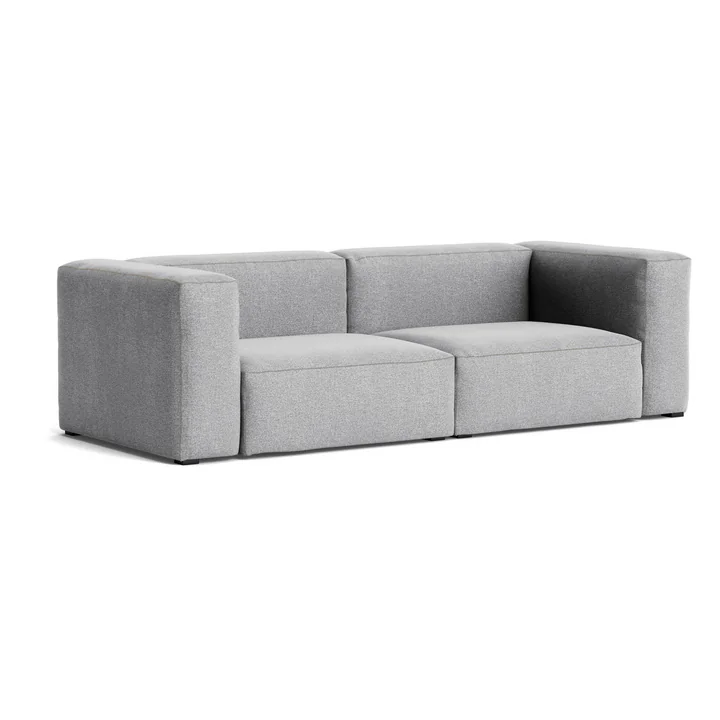 HAY - Mags Soft Sofa 2,5-Sitzer, Kombination 1, hellgrau (Hallingdal 130) / Nähte: beige