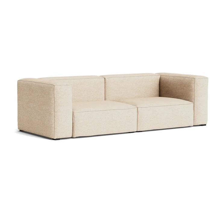 HAY - Mags Soft Sofa 2,5-Sitzer, Kombination 1, beige (Bolgheri LGG60) / Nähte: beige