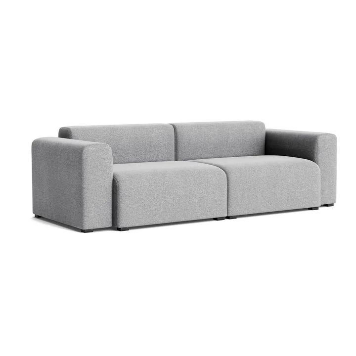 HAY - Mags Sofa 2,5-Sitzer mit niedriger Armlehne, Kombination 1, hellgrau (Hallingdal 130)