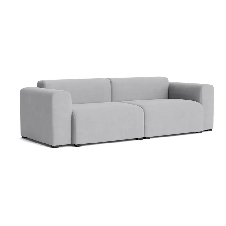 HAY - Mags Sofa 2,5-Sitzer mit niedriger Armlehne, Kombination 1, hellgrau (Linara 443)