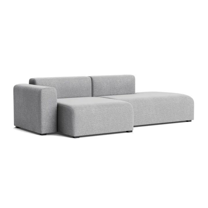 HAY - Mags Sofa 2,5 Sitzer mit niedriger Armlehne links, Kombination 3, hellgrau (Hallingdal 130)