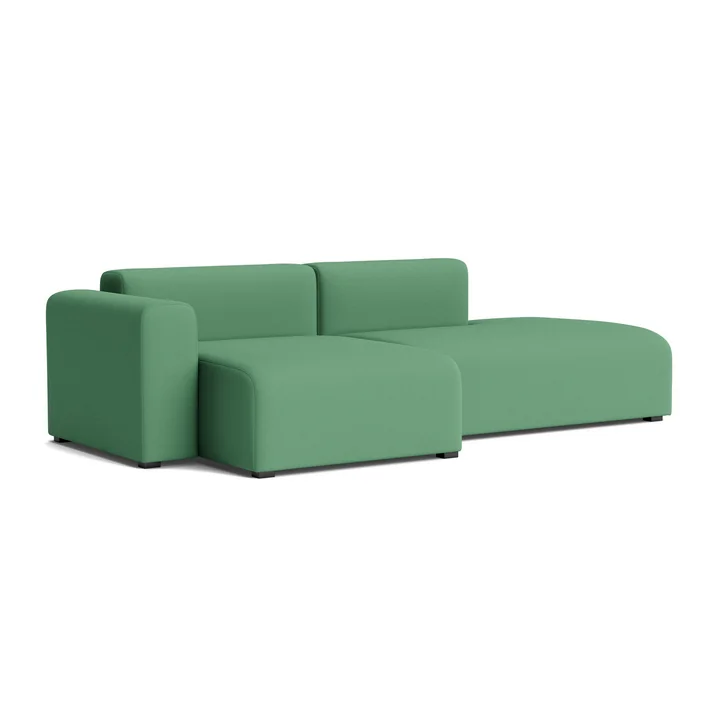 HAY - Mags Sofa 2,5 Sitzer mit niedriger Armlehne links, Kombination 3, grün (Steelcut 3 932)