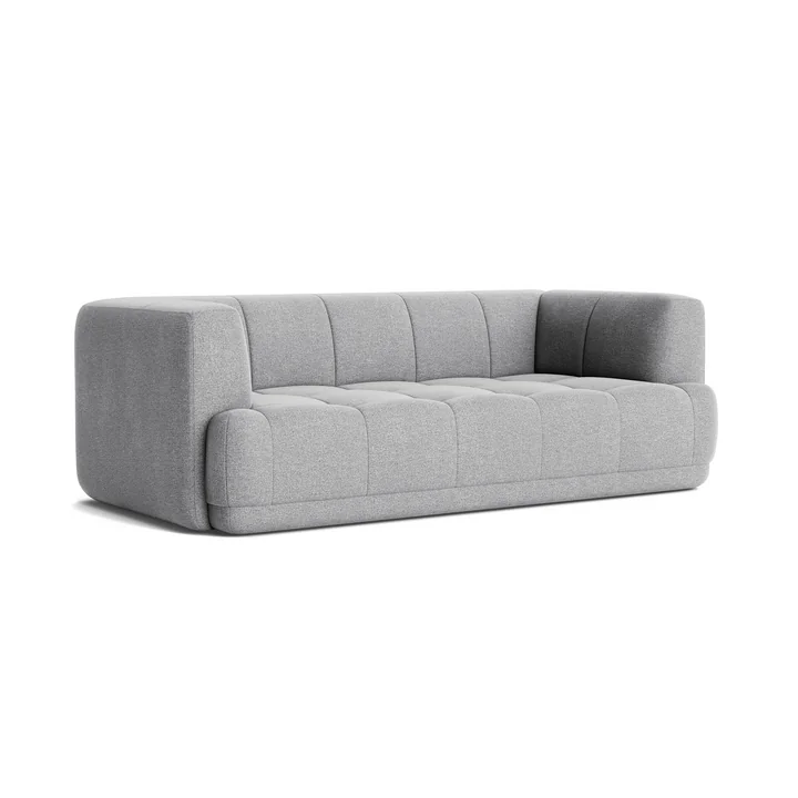 HAY - Quilton 2-Sitzer Sofa, hellgrau (Hallingdal 130)