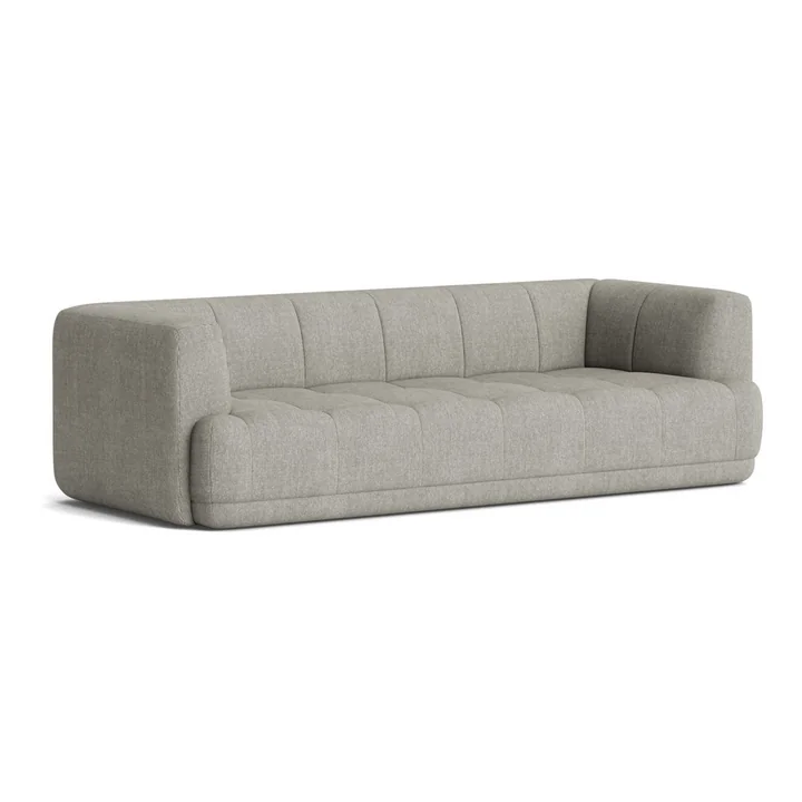 HAY - Quilton 3-Sitzer Sofa, grau (Yuma 1009)