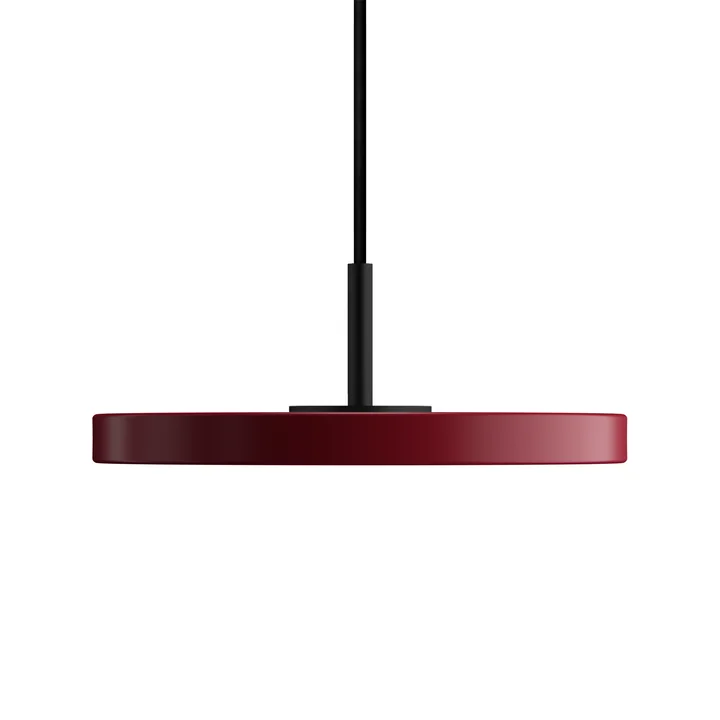 Umage - Asteria Micro LED-Pendelleuchte V2, schwarz / rubinrot