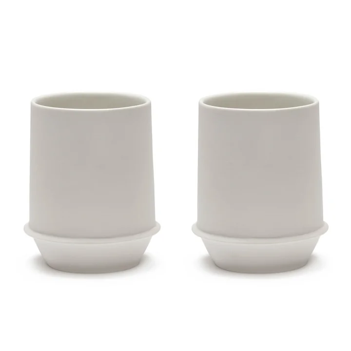 Serax - Dune Becher by Kelly Wearstler, Alabaster / weiß (2er-Set)