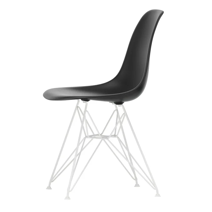 Vitra - Eames Plastic Side Chair DSR RE, weiß / tiefschwarz 
