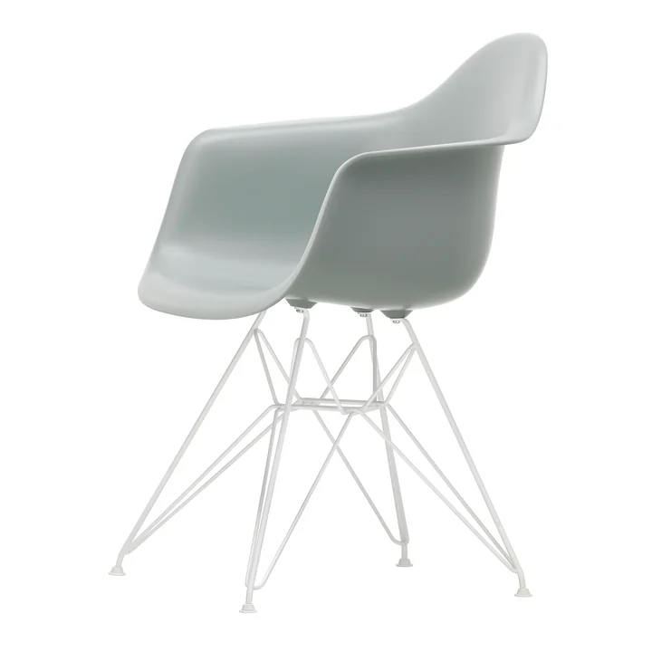 Vitra - Eames Plastic Armchair DAR RE, weiß / hellgrau 