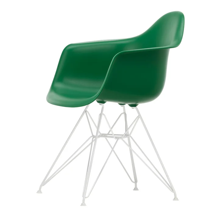 Vitra - Eames Plastic Armchair DAR RE, weiß / smaragd 