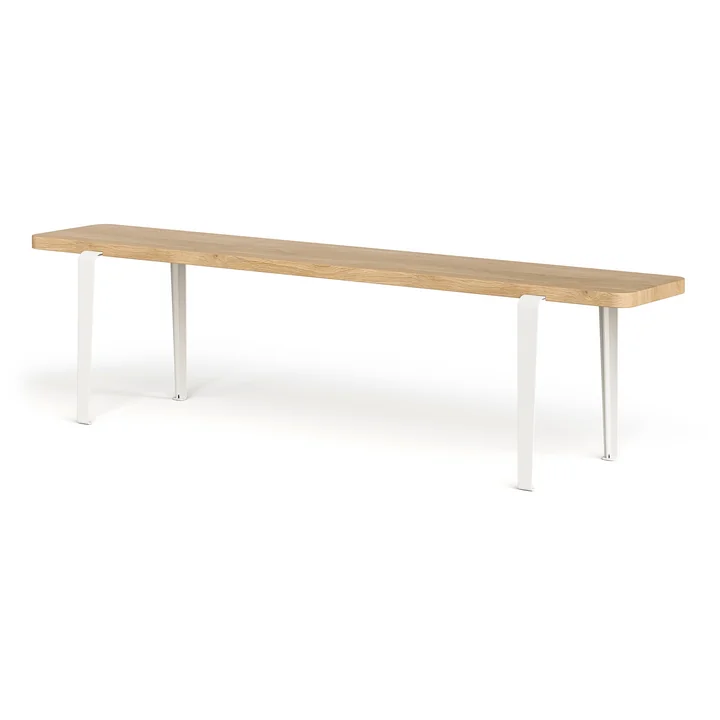 TipToe - LOU Bank, 170 x 30 cm, Eiche / cream white