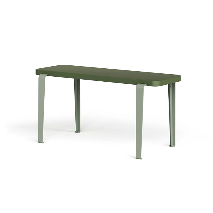 TipToe - LOU Bank, 90 x 30 cm, Buche olivgrün (RAL 6003) / eucalyptus grau