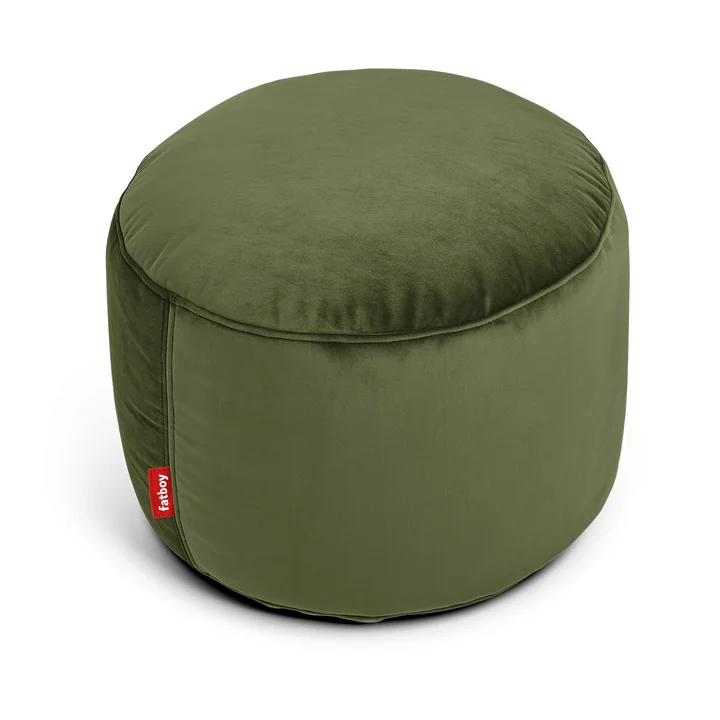 Fatboy - Point Velvet recycled Hocker, deep green (Samt)