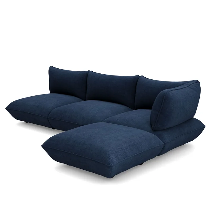 Fatboy - Sumo Ecksofa rechts, deep blue (Cord)