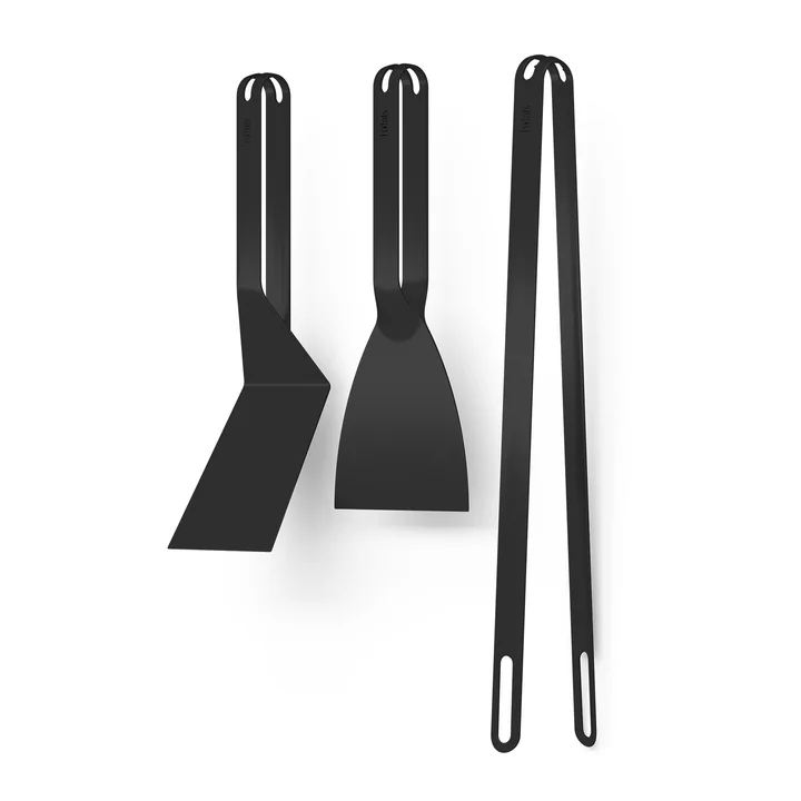 höfats - Grillbesteck-Set (3-teilig), schwarz