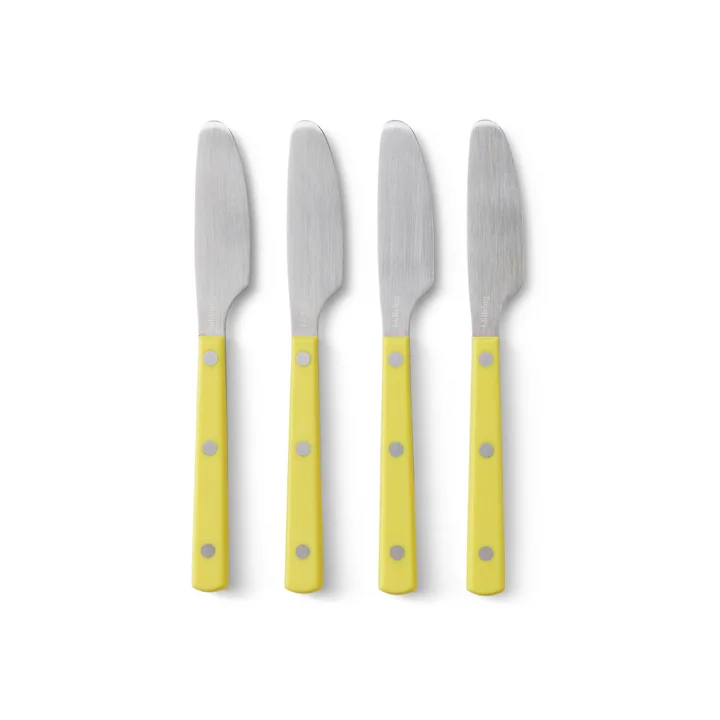 HKliving - 70's Buttermesser, lemon (4er-Set)