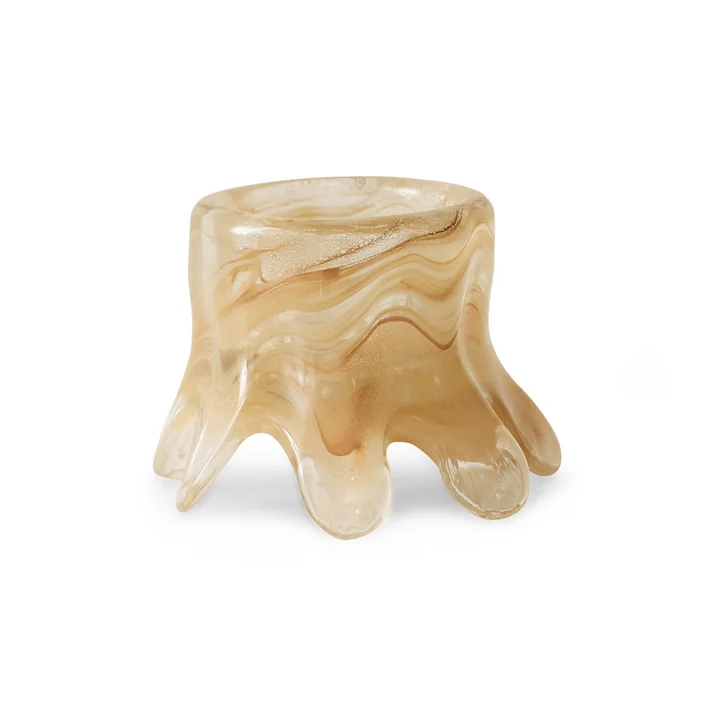HKliving - Kerzenhalter, Ø 12,5 x 9 cm, cream