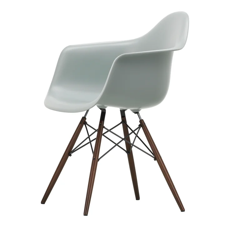 Vitra - Eames Plastic Armchair DAW RE, Ahorn dunkel / hellgrau