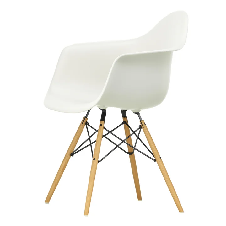 Vitra - Eames Plastic Armchair DAW, Esche honig / weiß