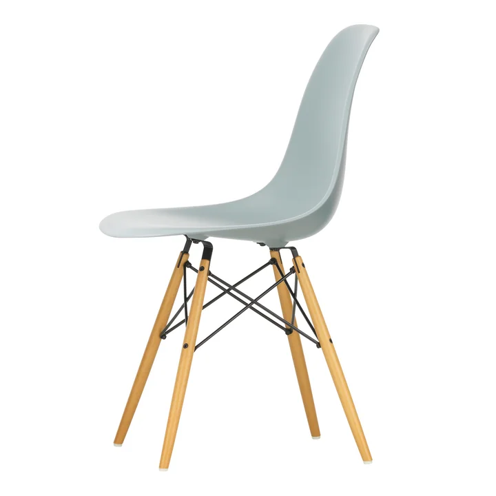 Vitra - Eames Plastic Side Chair DSW RE, Ahorn gelblich / hellgrau 