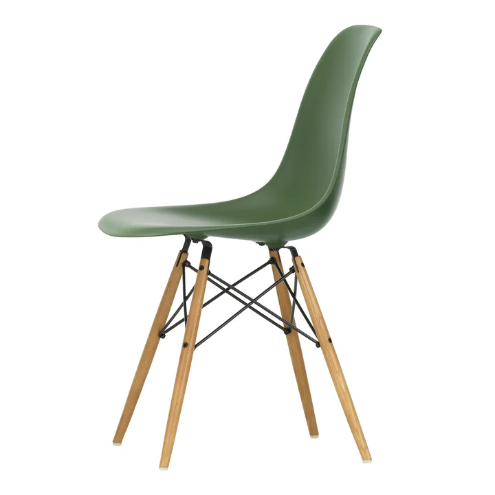 Vitra - Eames Plastic Side Chair DSW RE, Esche honigfarben / forest 
