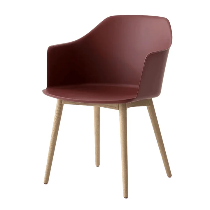 &Tradition - Rely Armchair HW76, Eiche klar lackiert / rotbraun