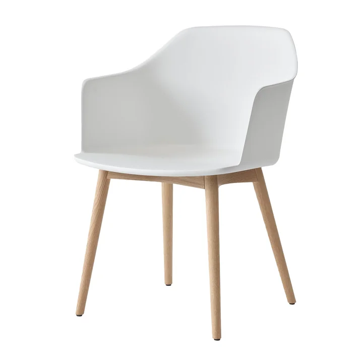 &Tradition - Rely Armchair HW76, Eiche klar lackiert / weiß