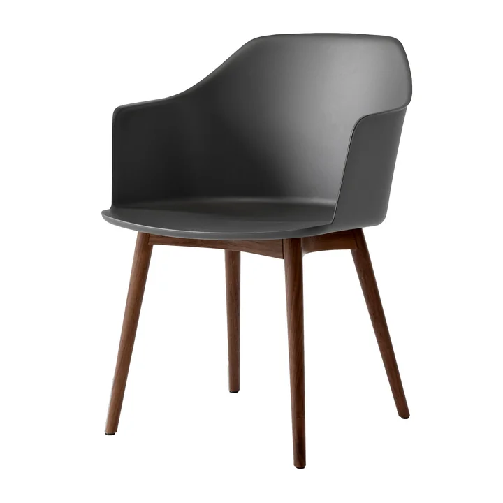 &Tradition - Rely Armchair HW76, Walnuss lackiert / steingrau