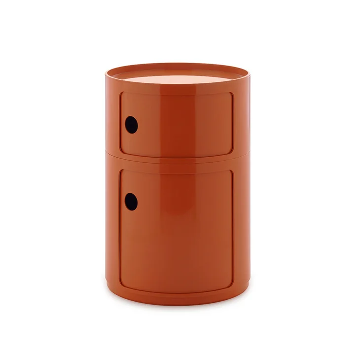 Kartell - New Big Componibili 2 Container, H 61,5 cm, orange