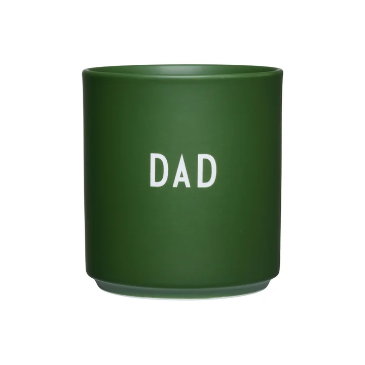 Design Letters - AJ Favourite Porzellan Becher, Dad / grün