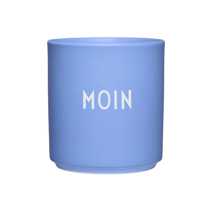 Design Letters - AJ Favourite Porzellan Becher, Moin / sky blue