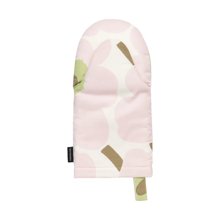 Marimekko - Pieni Unikko Ofenhandschuh, off white / pink / pear / sand
