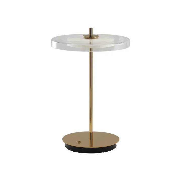 Umage - Asteria Move LED Tischleuchte, Messing poliert / Glas