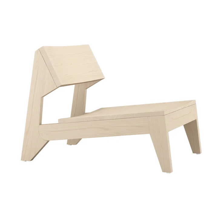 OUT Objekte unserer Tage - Schulz Lounge Chair, Esche gewachst mit Weißpigment
