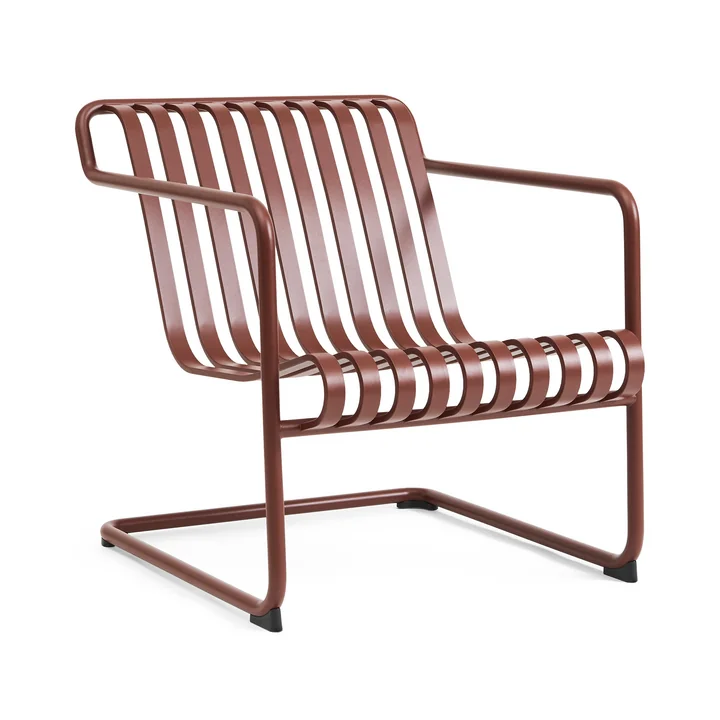 HAY - Palissade Cantilever Lounge Chair Low, iron red
