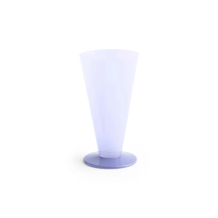 Conical Vase S, Ø 9,6 x H 18 cm, light blue and lavender blue