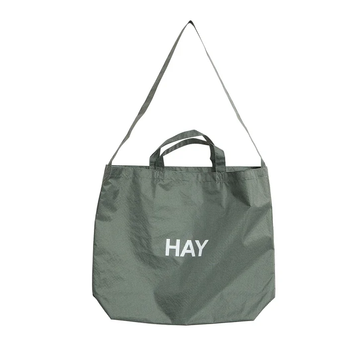 HAY - Grid Crossover Bag M, dunkelgrün