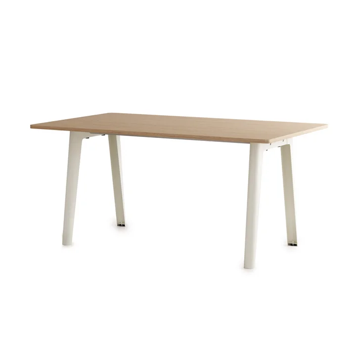 TipToe - NEW MODERN Esstisch 95 x 160 cm, Eiche / cream white
